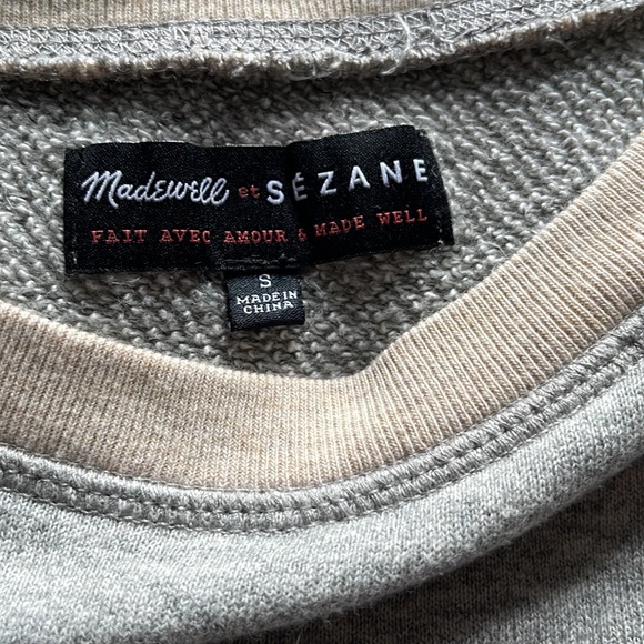 Last day. Sezane et Madewell feminine masculin sweatshirt - Picture 4 of 4